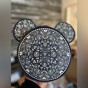 Navy and White Mickey Mouse Ears Bag